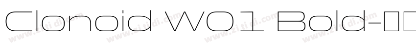 Clonoid W01 Bold字体转换
